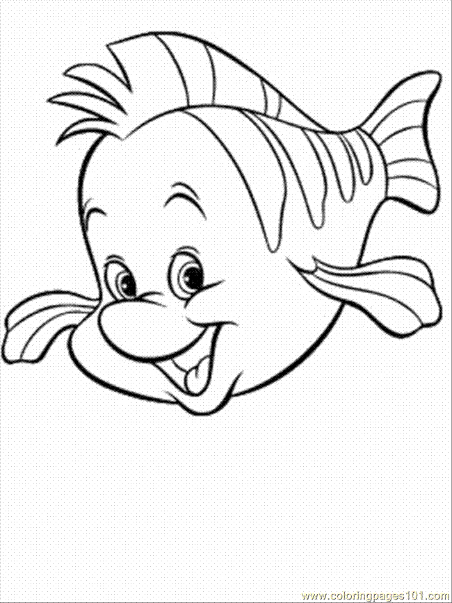 Plansa de colorat cu Mica Sirena 1 1
